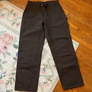 Carhartt brown canvas work utility pants